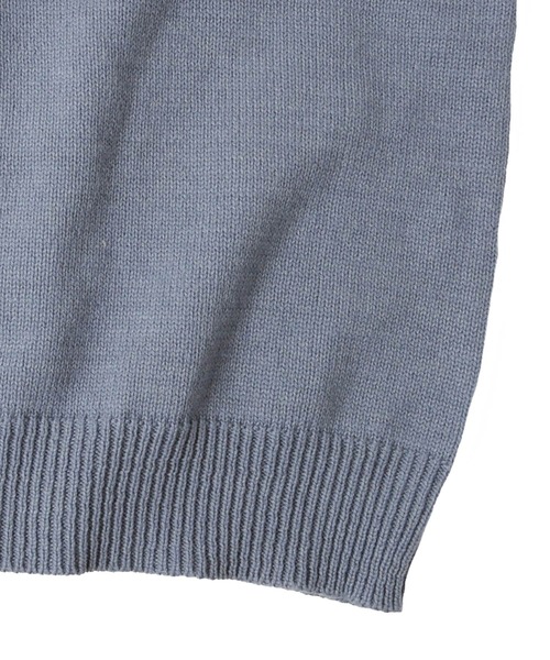 GLAZOS（グラソス）の「【セットアイテム】ニットベスト＋ドロップショルダー長袖Tシャツセット（ベスト・キッズ・ライトグレー/ブラック/ブルー・130cm/140cm/150cm/160cm/170cm）」の15枚目の写真