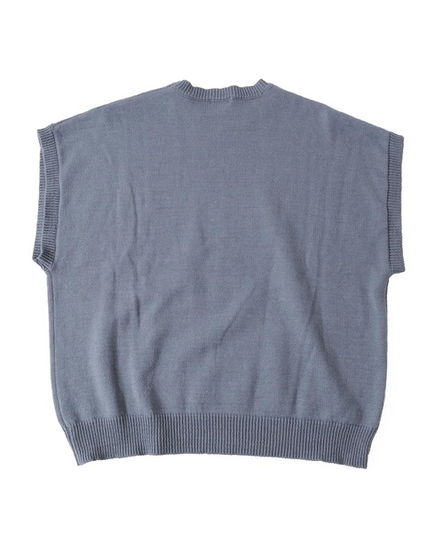 GLAZOS（グラソス）の「【セットアイテム】ニットベスト＋ドロップショルダー長袖Tシャツセット（ベスト・キッズ・ライトグレー/ブラック/ブルー・130cm/140cm/150cm/160cm/170cm）」の16枚目の写真