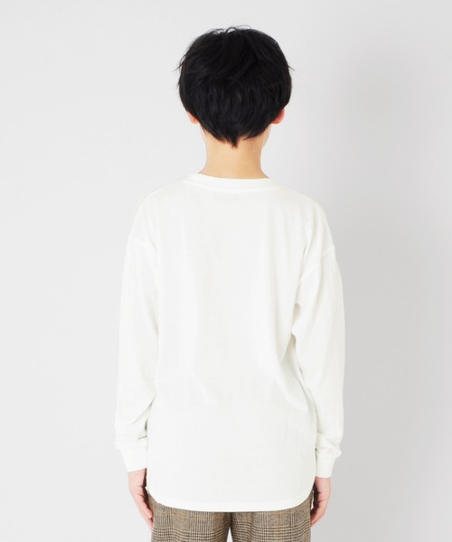 GLAZOS（グラソス）の「【セットアイテム】ニットベスト＋ドロップショルダー長袖Tシャツセット（ベスト・キッズ・ライトグレー/ブラック/ブルー・130cm/140cm/150cm/160cm/170cm）」の11枚目の写真