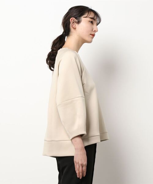 PICCIN（ピッチン）の「コクーンスリーブラグランプルオーバー（Tシャツ/カットソー・レディース・ブラック/ベージュ/オフホワイト・M）」の4枚目の写真