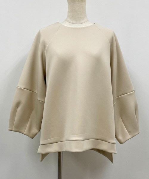 PICCIN（ピッチン）の「コクーンスリーブラグランプルオーバー（Tシャツ/カットソー・レディース・ブラック/ベージュ/オフホワイト・M）」の16枚目の写真