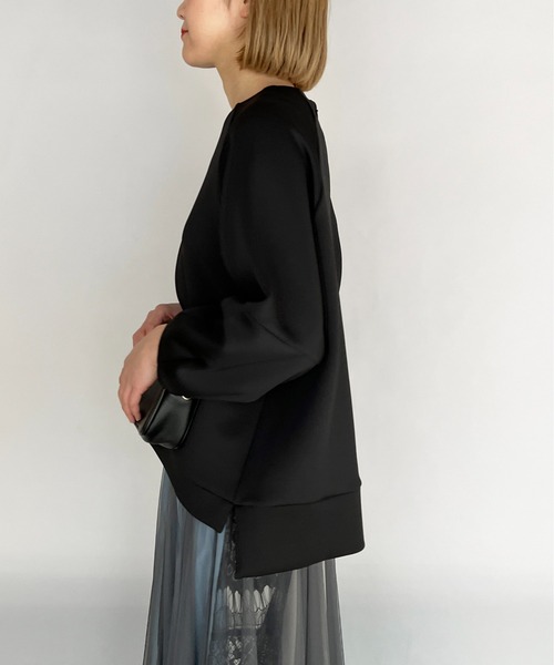 PICCIN（ピッチン）の「コクーンスリーブラグランプルオーバー（Tシャツ/カットソー・レディース・ブラック/ベージュ/オフホワイト・M）」の19枚目の写真