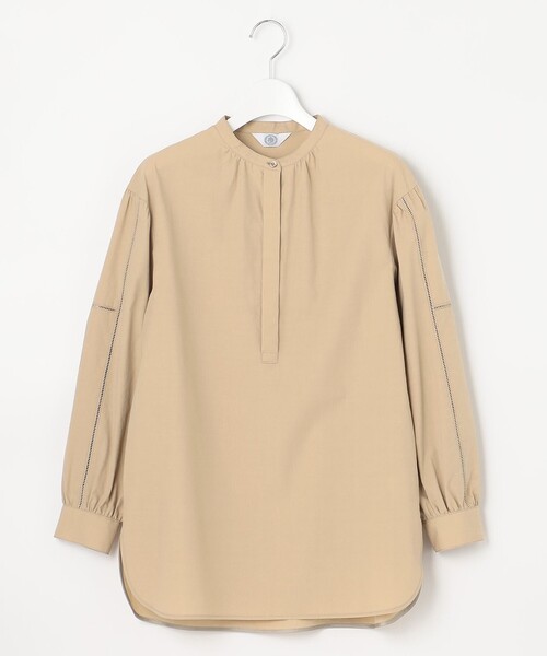 J.PRESS（ジェイプレス）の「【洗える】コットンセルロースタイプライター バンドカラー ブラウス（シャツ/ブラウス・レディース・ベージュ系/ホワイト系・T13）」の12枚目の写真
