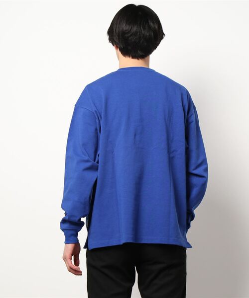 BEN DAVIS（ベンデイビス）の「【BEN DAVIS】カレッジロンＴ（Tシャツ/カットソー・メンズ・ホワイト/イエロー/ブルー/グリーン・S/M/L/XL）」の5枚目の写真