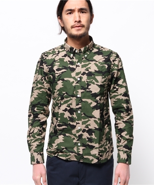 WEGO(ウィゴー)の「WEGO/オックスボタンダウンシャツ(シャツ/ブラウス・メンズ・ホワイト/サックスブルー/ライトピンク/その他1・LARGE/MEDIUM)」の5枚目の写真