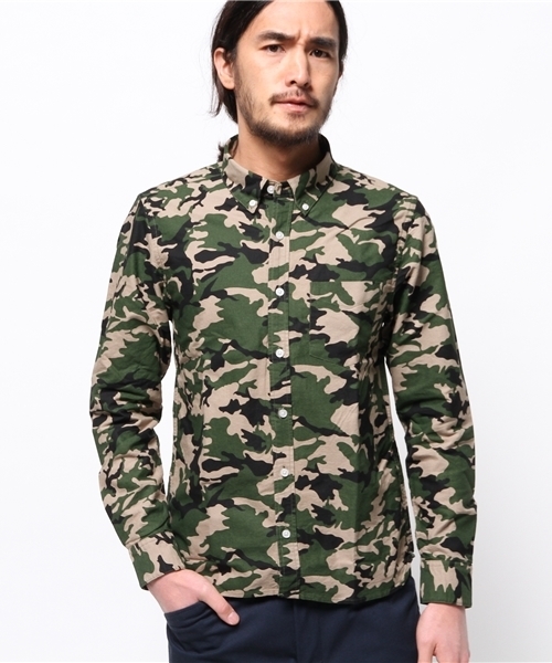 WEGO(ウィゴー)の「WEGO/オックスボタンダウンシャツ(シャツ/ブラウス・メンズ・ホワイト/サックスブルー/ライトピンク/その他1・LARGE/MEDIUM)」の18枚目の写真