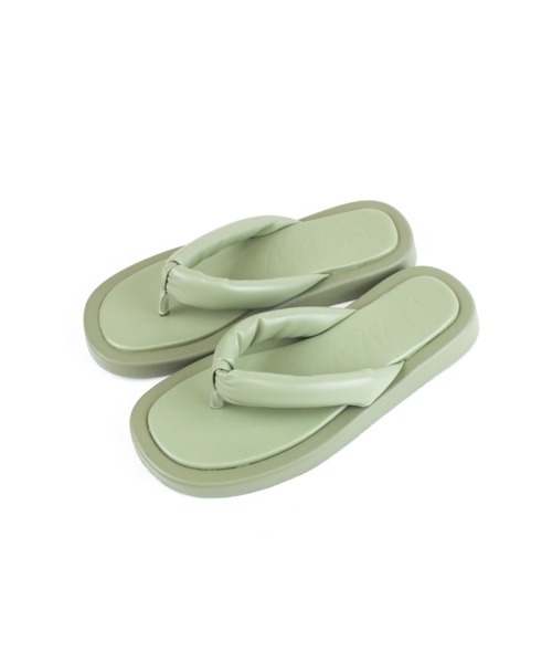 VIVIAN（ヴィヴィアン）の「厚底パデッドトングサンダル ZOZOTOWN+オフィシャルサイト限定商品（サンダル・レディース・ブラック/ダークブラウン/グリーン/アイボリー・LL/S/M/L）」の11枚目の写真