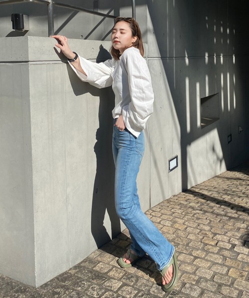 VIVIAN（ヴィヴィアン）の「厚底パデッドトングサンダル ZOZOTOWN+オフィシャルサイト限定商品（サンダル・レディース・ブラック/ダークブラウン/グリーン/アイボリー・LL/S/M/L）」の6枚目の写真