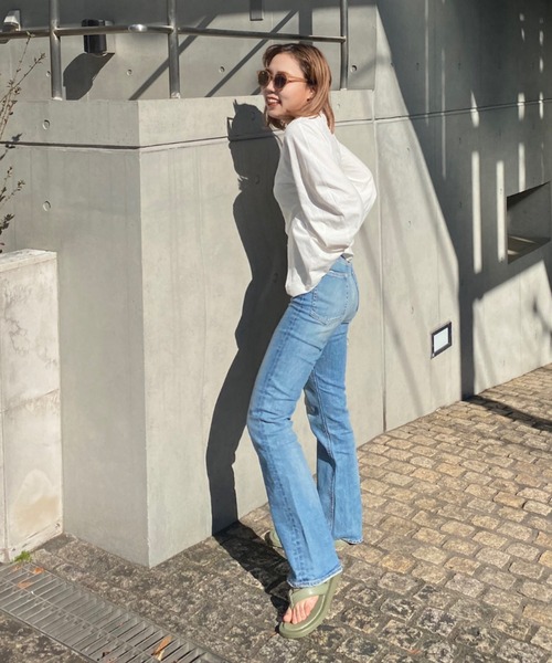 VIVIAN（ヴィヴィアン）の「厚底パデッドトングサンダル ZOZOTOWN+オフィシャルサイト限定商品（サンダル・レディース・ブラック/ダークブラウン/グリーン/アイボリー・LL/S/M/L）」の13枚目の写真