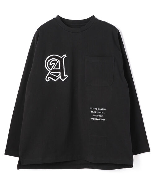 A4A(エーフォーエー)の「A4A/エーフォーエー/スタジアムログスリーブTシャツ(Tシャツ/カットソー・メンズ・ホワイト/ブラック・MEDIUM/LARGE)」の6枚目の写真