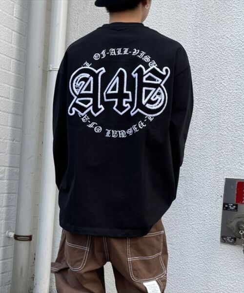 A4A(エーフォーエー)の「A4A/エーフォーエー/スタジアムログスリーブTシャツ(Tシャツ/カットソー・メンズ・ホワイト/ブラック・MEDIUM/LARGE)」の21枚目の写真