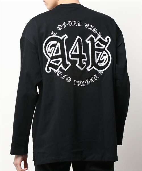 A4A(エーフォーエー)の「A4A/エーフォーエー/スタジアムログスリーブTシャツ(Tシャツ/カットソー・メンズ・ホワイト/ブラック・MEDIUM/LARGE)」の16枚目の写真