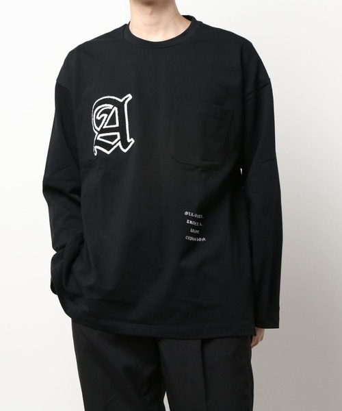 A4A(エーフォーエー)の「A4A/エーフォーエー/スタジアムログスリーブTシャツ(Tシャツ/カットソー・メンズ・ホワイト/ブラック・MEDIUM/LARGE)」の14枚目の写真