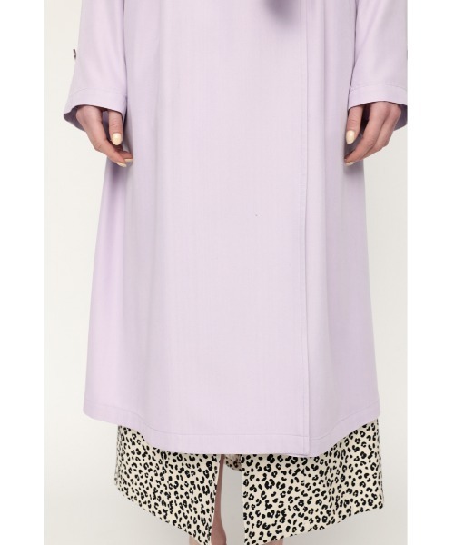 SLY（スライ）の「DRAPEY TRENCH COAT ドレーピー トレンチコート（トレンチコート・レディース・ベージュ/ターコイズブルー/アイボリー/ライトパープル・1/2）」の17枚目の写真