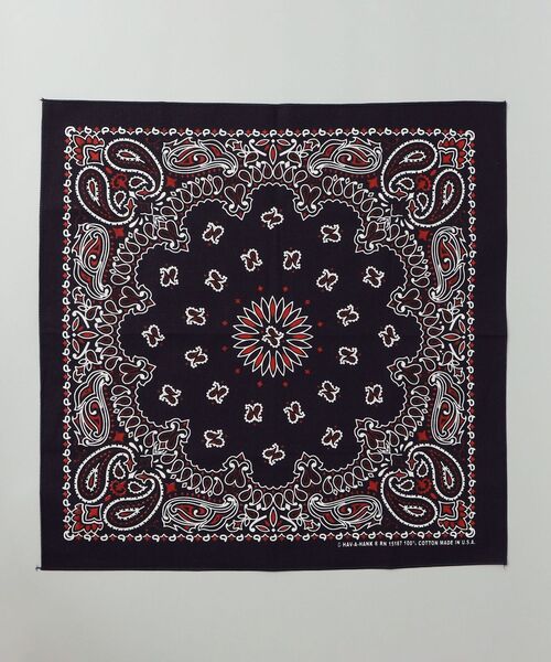 SHIPS（シップス）の「HAVAHANK: USA BANDANA（バンダナ/スカーフ・メンズ・ライトブルー/ネイビー/ブラック/オレンジ/ブルー/ホワイト/ダークブルー/レッド/グレー・ONE SIZE）」の8枚目の写真