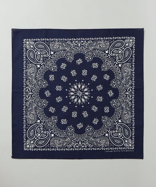 SHIPS（シップス）の「HAVAHANK: USA BANDANA（バンダナ/スカーフ・メンズ・ライトブルー/ネイビー/ブラック/オレンジ/ブルー/ホワイト/ダークブルー/レッド/グレー・ONE SIZE）」の6枚目の写真
