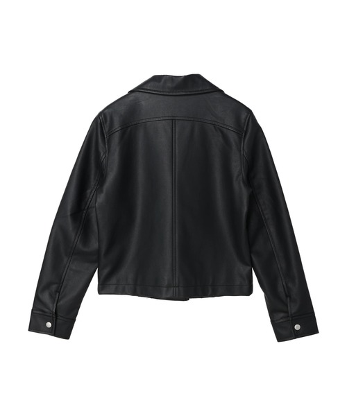 DURAS（デュラス）の「フェイクレザーライダースジャケット（ライダースジャケット・レディース・ブラック・FREE）」の5枚目の写真