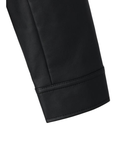 DURAS（デュラス）の「フェイクレザーライダースジャケット（ライダースジャケット・レディース・ブラック・FREE）」の7枚目の写真