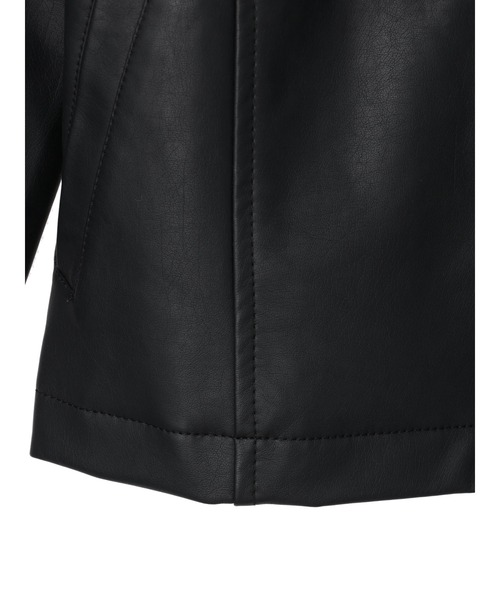 DURAS（デュラス）の「フェイクレザーライダースジャケット（ライダースジャケット・レディース・ブラック・FREE）」の8枚目の写真