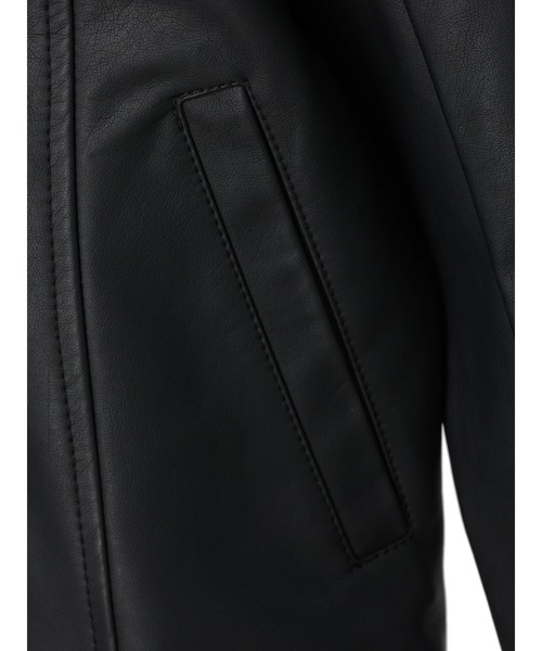 DURAS（デュラス）の「フェイクレザーライダースジャケット（ライダースジャケット・レディース・ブラック・FREE）」の9枚目の写真
