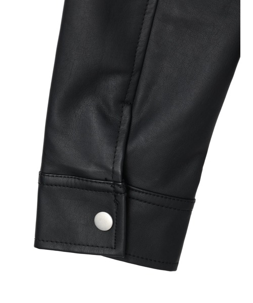 DURAS（デュラス）の「フェイクレザーライダースジャケット（ライダースジャケット・レディース・ブラック・FREE）」の10枚目の写真