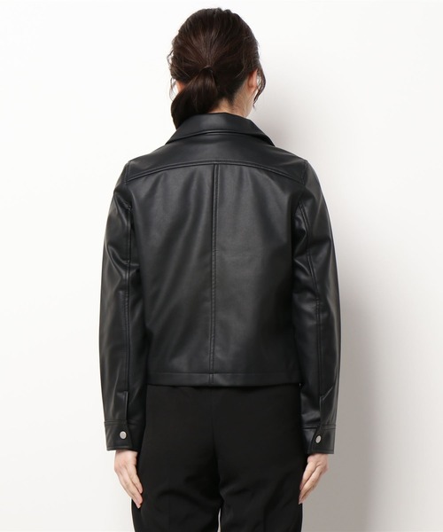 DURAS（デュラス）の「フェイクレザーライダースジャケット（ライダースジャケット・レディース・ブラック・FREE）」の15枚目の写真