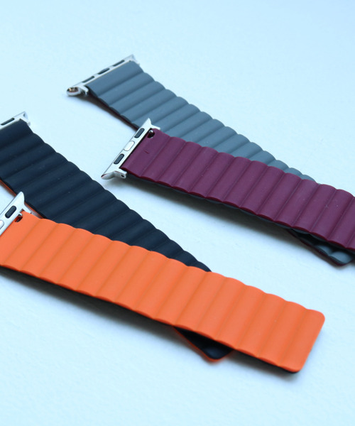 SiNCERE(シンシア)の「Apple Watch Band Silicone Magnet/アップルウォッチ バンド シリコンマグネットタイプ 38-41mm/42-44mm(デジタル腕時計・メンズ・ブラック/ブルー/グリーン/ブラック系その他/グレー系その他/イエロー×ブラック/イエロー×グレー/ブラック系その他2/グレー系その他2・38/42)」の11枚目の写真