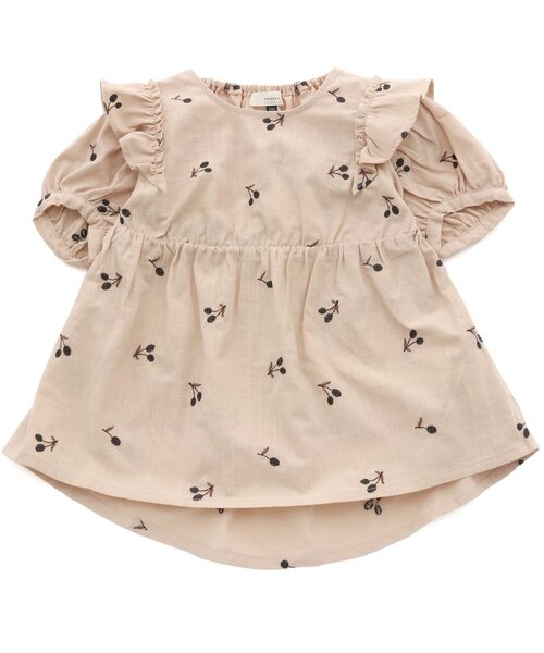 Seraph（セラフ）の「フルーツ刺繍ボリューム袖チュニック（チュニック・キッズ・オフホワイト/ピンク/ミント・95/80/140/100/90/110/120/130）」の3枚目の写真