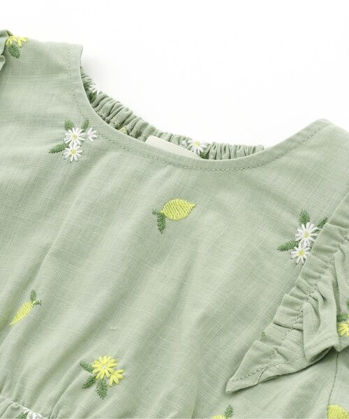 Seraph（セラフ）の「フルーツ刺繍ボリューム袖チュニック（チュニック・キッズ・オフホワイト/ピンク/ミント・95/80/140/100/90/110/120/130）」の9枚目の写真