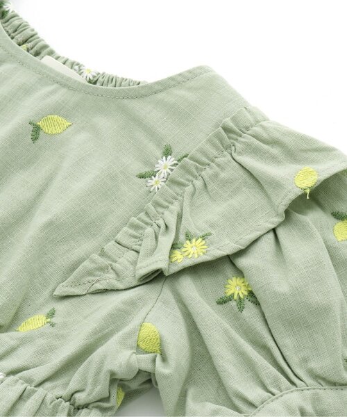 Seraph（セラフ）の「フルーツ刺繍ボリューム袖チュニック（チュニック・キッズ・オフホワイト/ピンク/ミント・95/80/140/100/90/110/120/130）」の8枚目の写真