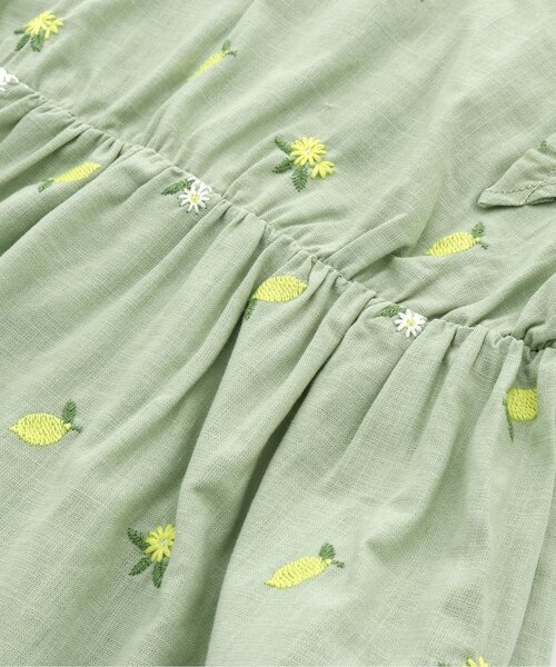 Seraph（セラフ）の「フルーツ刺繍ボリューム袖チュニック（チュニック・キッズ・オフホワイト/ピンク/ミント・95/80/140/100/90/110/120/130）」の6枚目の写真