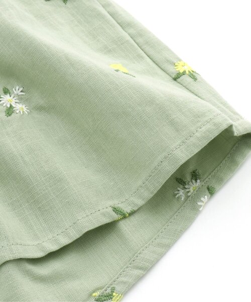 Seraph（セラフ）の「フルーツ刺繍ボリューム袖チュニック（チュニック・キッズ・オフホワイト/ピンク/ミント・95/80/140/100/90/110/120/130）」の4枚目の写真