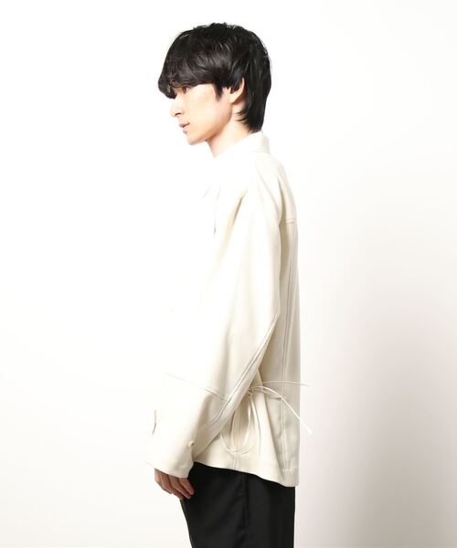 TAUPE（トープ）の「【TAUPE / トープ】22SS グリッターピケショートカバーオール（ブルゾン・メンズ・アイボリー/ブルー・1/2）」の3枚目の写真