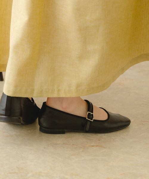 RODE SKO（ロデスコ）の「『MADE IN JAPAN』スムースストラップバレエシューズ（バレエシューズ・レディース・ブラック・38/36/37）」の4枚目の写真