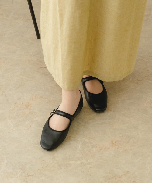 RODE SKO（ロデスコ）の「『MADE IN JAPAN』スムースストラップバレエシューズ（バレエシューズ・レディース・ブラック・38/36/37）」の6枚目の写真