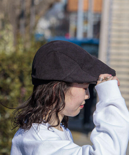 GLOSTER（グロスター）の「【GLOSTER/グロスター】WASHED HUNTING ウォッシュドハンチング（ハンチング/ベレー帽・メンズ・ブラック/ベージュ・FREE）」の2枚目の写真