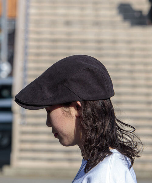 GLOSTER（グロスター）の「【GLOSTER/グロスター】WASHED HUNTING ウォッシュドハンチング（ハンチング/ベレー帽・メンズ・ブラック/ベージュ・FREE）」の7枚目の写真