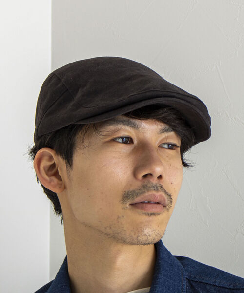 GLOSTER（グロスター）の「【GLOSTER/グロスター】WASHED HUNTING ウォッシュドハンチング（ハンチング/ベレー帽・メンズ・ブラック/ベージュ・FREE）」の9枚目の写真