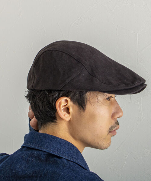 GLOSTER（グロスター）の「【GLOSTER/グロスター】WASHED HUNTING ウォッシュドハンチング（ハンチング/ベレー帽・メンズ・ブラック/ベージュ・FREE）」の19枚目の写真