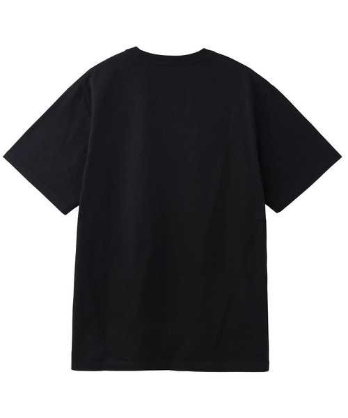 X-girl（エックスガール）の「WRIGGLING LOGO S/S TEE/エックスガール　ロゴTシャツ（Tシャツ/カットソー・レディース・ホワイト/ブラック/ライトブルー・S/M/L/XL）」の7枚目の写真