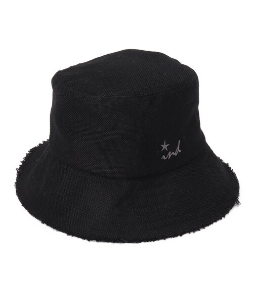 INDIVI（インディヴィ）の「◆リネン調バケットハット（ハット・レディース・ブラック/ライトベージュ・00）」の2枚目の写真