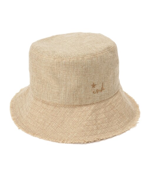 INDIVI（インディヴィ）の「◆リネン調バケットハット（ハット・レディース・ブラック/ライトベージュ・00）」の4枚目の写真