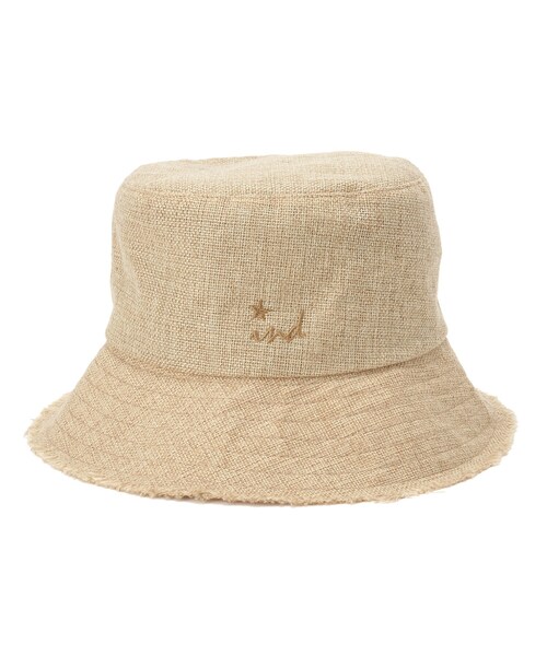 INDIVI（インディヴィ）の「◆リネン調バケットハット（ハット・レディース・ブラック/ライトベージュ・00）」の5枚目の写真