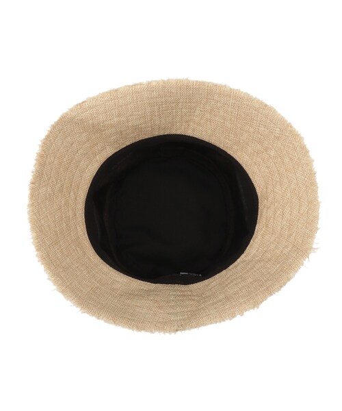 INDIVI（インディヴィ）の「◆リネン調バケットハット（ハット・レディース・ブラック/ライトベージュ・00）」の8枚目の写真