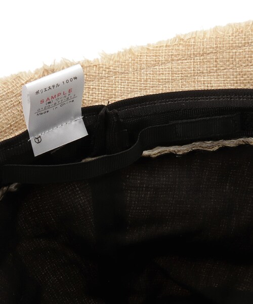 INDIVI（インディヴィ）の「◆リネン調バケットハット（ハット・レディース・ブラック/ライトベージュ・00）」の10枚目の写真