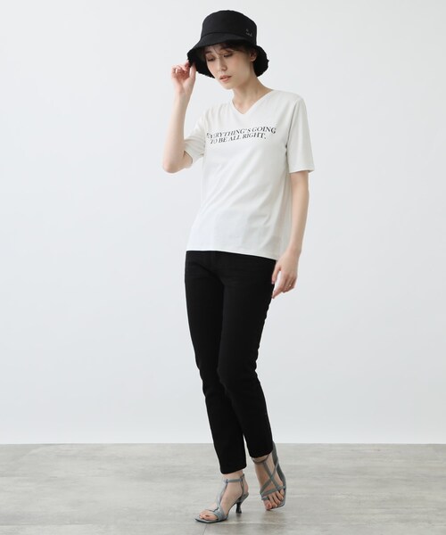 INDIVI（インディヴィ）の「◆リネン調バケットハット（ハット・レディース・ブラック/ライトベージュ・00）」の13枚目の写真