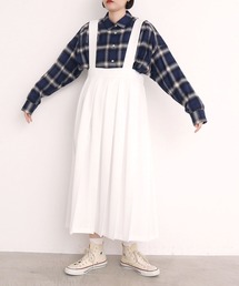 I am I in fact... Wool check Lady サススカート I am I in fact（アイアムアイインファクト）｜レディースの
