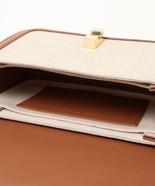 ADAM ET ROPE'（アダムエロペ）の「キャンバスショルダーバッグ（ショルダーバッグ・レディース・ネイビー/キャメル・FREE）」の11枚目の写真