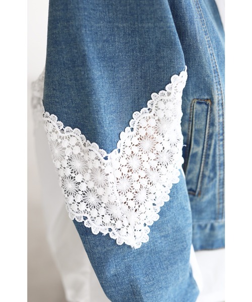 cawaii(カワイイ)の「デニムなのに重さも見た目も超軽量 パーカー風Gジャン(デニムジャケット・レディース・ブルー・FREE)」の10枚目の写真