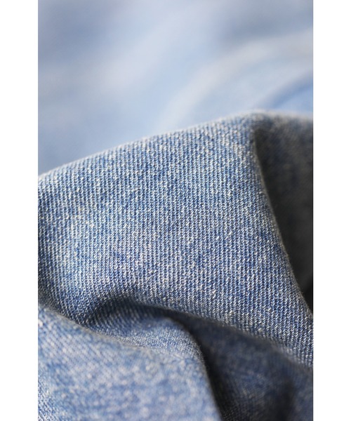 cawaii(カワイイ)の「デニムなのに重さも見た目も超軽量 パーカー風Gジャン(デニムジャケット・レディース・ブルー・FREE)」の21枚目の写真